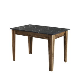 Hanah Home Kiev 509 Mesa de Cocina, Nogal y Negro